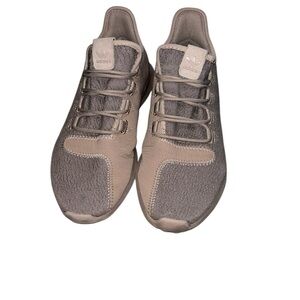 Adidas Beige and Gray Sneakers